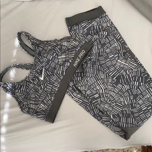 Nike sports bra and tights